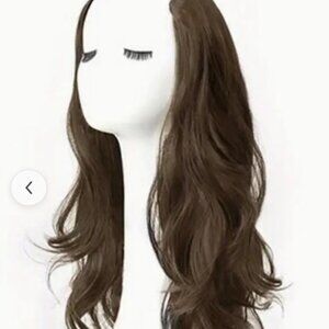 22 inch Long Wavy Synthetic Clip-In Hair
